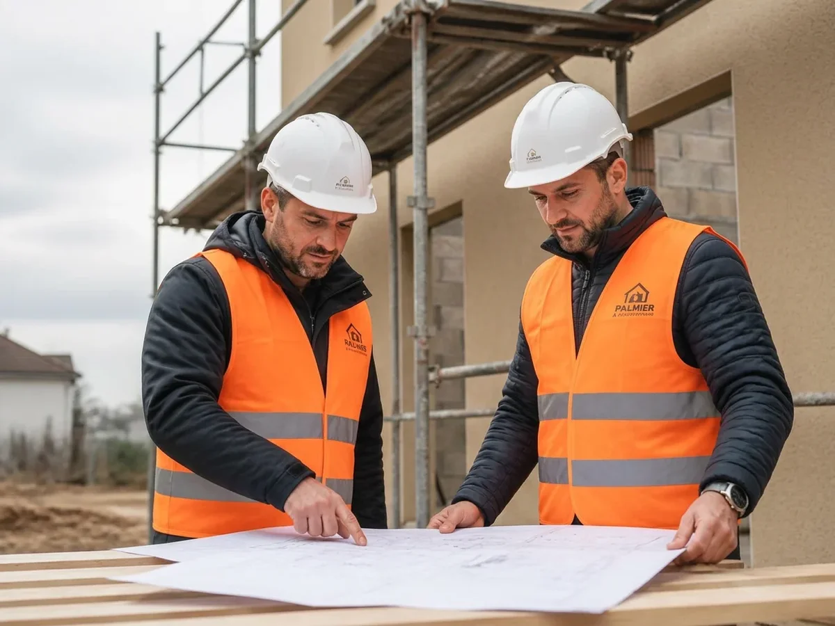 Équipe Angle Droit sur chantier